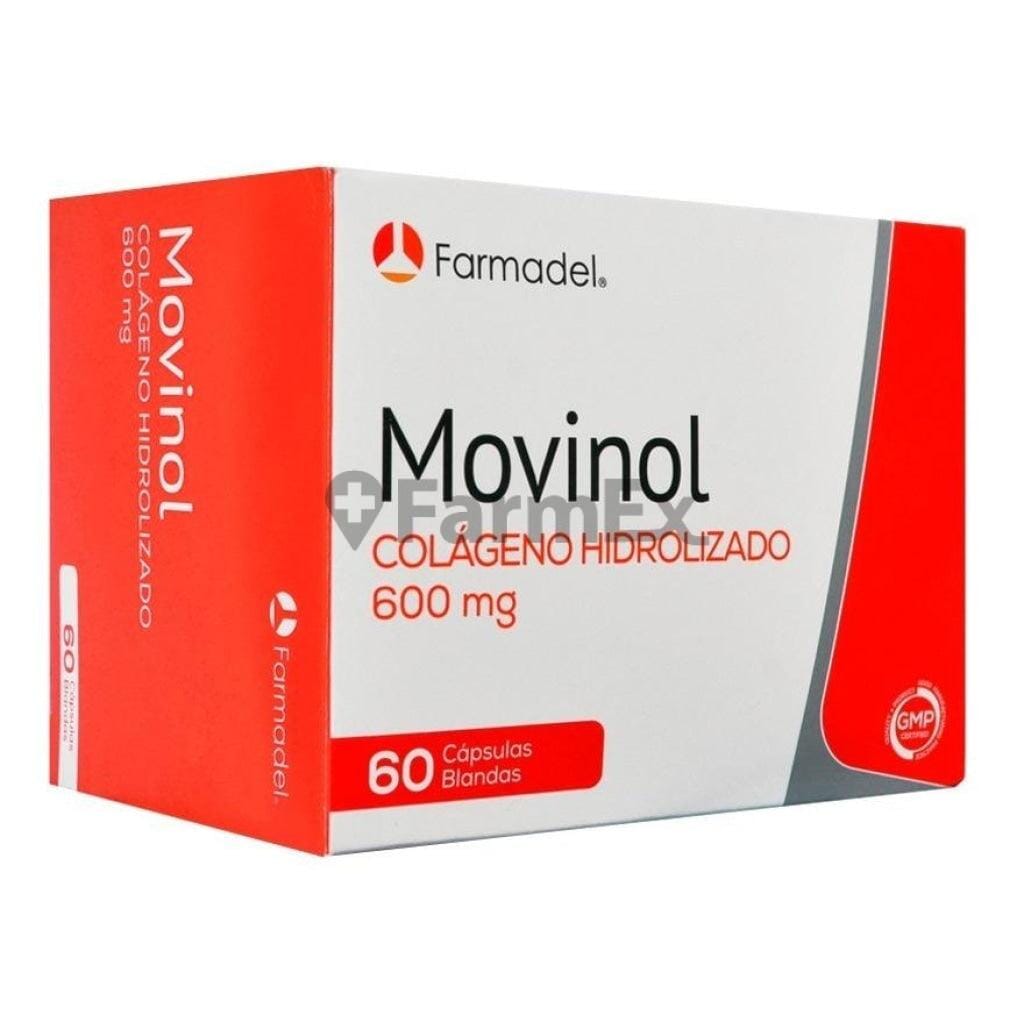 Movinol Colágeno Hidrolizado 600 mg x 60 cápsulas Farmex-Pluxee-Persistente